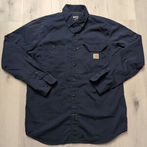 Carhartt Shirt Mens Medium Chest Zip Pocket Roll Sleeve Vented Carhartt Force